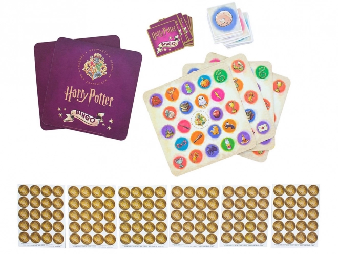 Bingo hra s tématem Harry Potter pro fanoušky dobrodružství v Bradavicích