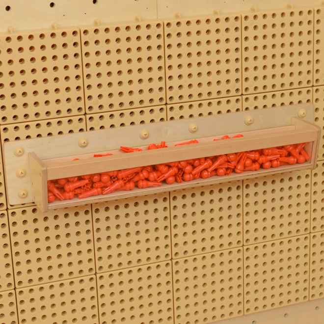 Masterkidz dřevěný box s průhlednou stěnou pro kreativní tabule STEM
