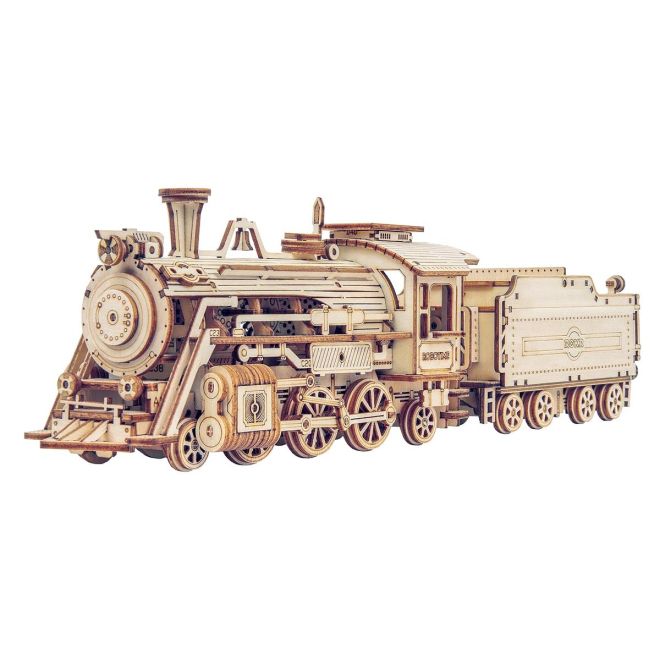 Lokomotiva - Parní Express - 3D dřevěné puzzle