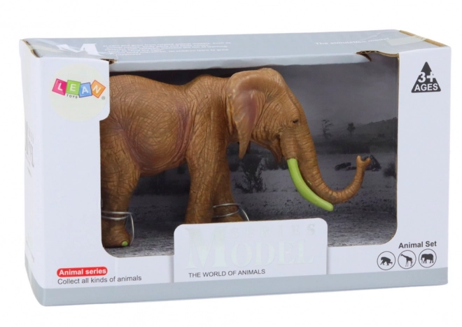 Sběratelská figurka Africký slon Safari hnědý