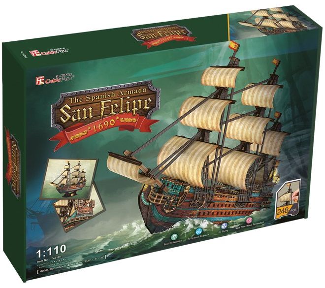 Puzzle 3D Loď The Spanish Armada San Felipe