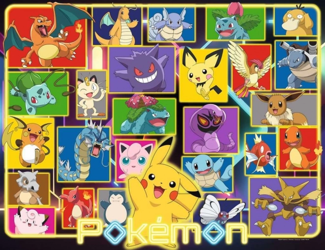 Puzzle Zářící Pokémoni 2000 dílků