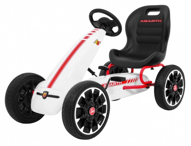 Gokart na pedály ABARTH bílý