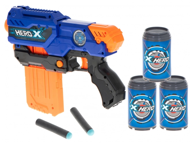 Kulomet na pěnové šipky NERF + zásobník + 3 terče + 48 šipek
