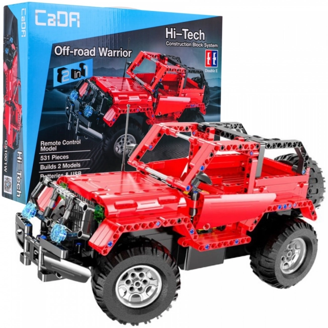 CaDa 51001 Stavebnice Jeep Wrangler R/C - 531 dílků