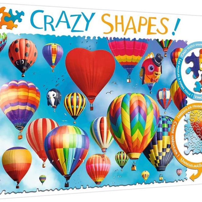 TREFL Crazy Shapes puzzle Barevné balony 600 dílků