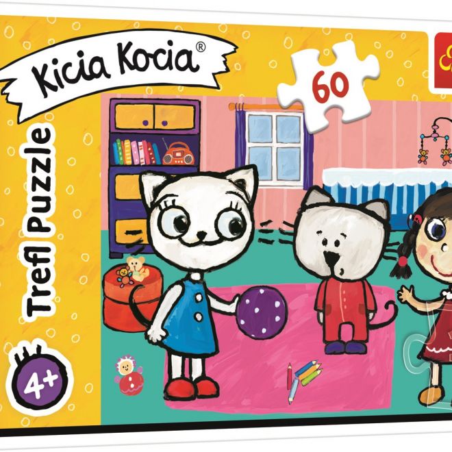 TREFL Puzzle Kicia Kocia: S přáteli 60 dílků