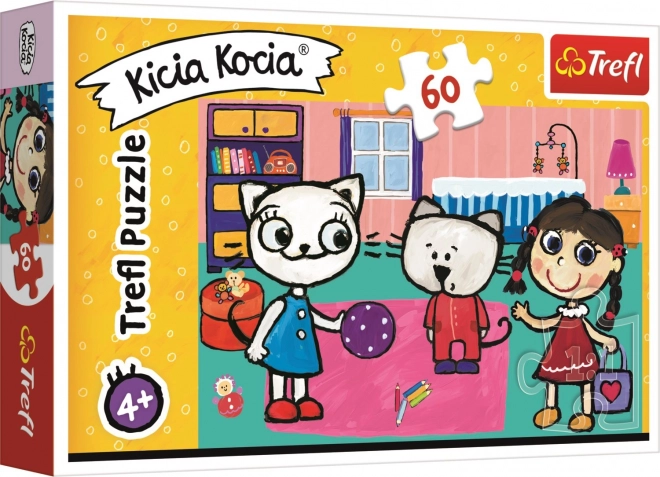 TREFL Puzzle Kicia Kocia: S přáteli 60 dílků