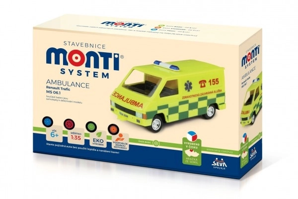 Stavebnice Monti System MS 06.1 Ambulance Renault Trafic 1:35