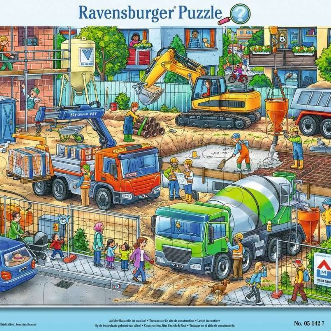 RAVENSBURGER Puzzle Na staveništi 24 dílků
