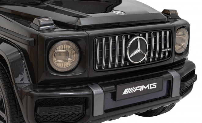 Mercedes AMG G63 pro děti černý + dálkové ovládání + MP3 LED + pomalý start + EVA + pásy