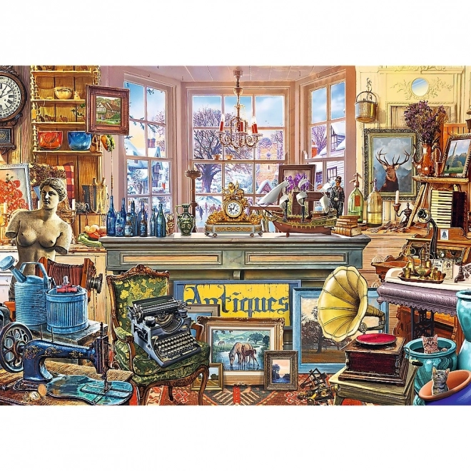 Dřevěné puzzle 1000 prvků Antikvariát