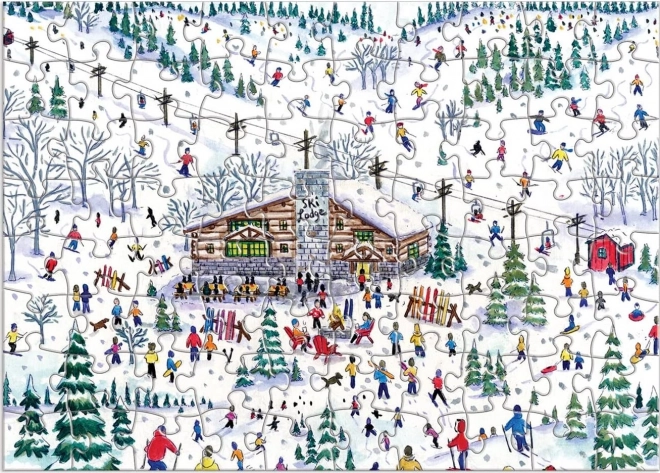 Adventní kalendář puzzle 12 vánočních dnů