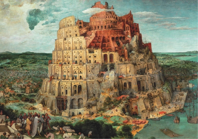 Puzzle CLEMENTONI Muzejní kolekce: Babylonská věž 1500 dílků