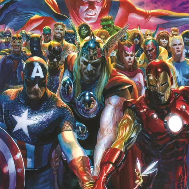 Puzzle 1000 prvků Kompaktní Marvel The Avengers