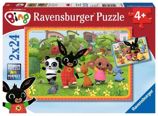 RAVENSBURGER Puzzle Bing 2x24 dílků