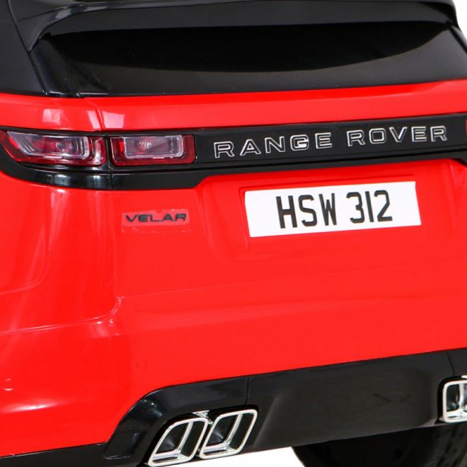 Range Rover Velar baterie červená + dálkové ovládání + EVA + pomalý start + MP3 LED