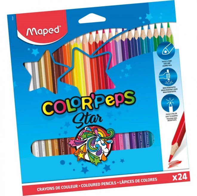 MAPED Pastelky trojboké Color'Peps 24ks