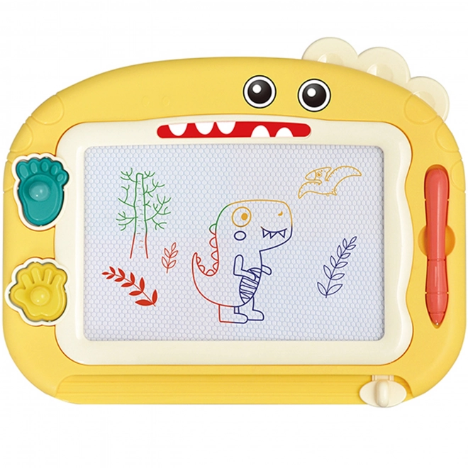 Barevná magnetická kreslicí tabule Woopie se dvěma razítky Dinosaurus
