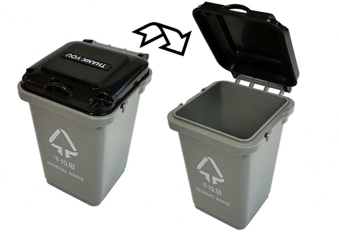 Environmentální hra Environmentální třídění odpadů 4 kontejnery