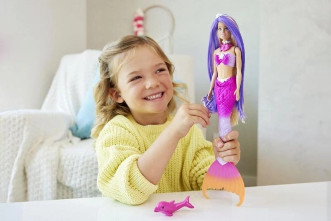 Lalka Barbie Malibu měnící barvu mořská panna