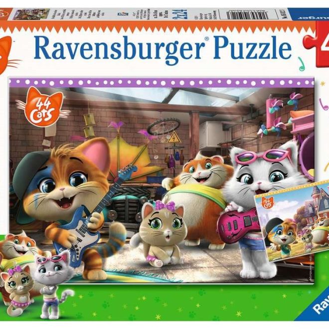 RAVENSBURGER Puzzle 44 koček 2x24 dílků