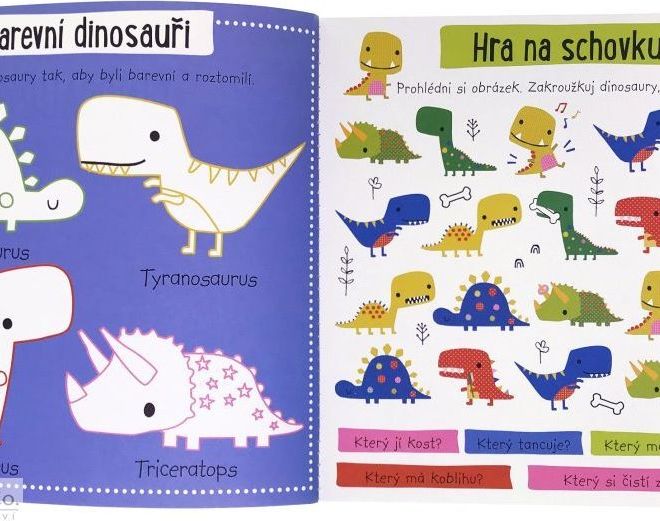 Svojtka & Co. Aktivity s pěnovými samolepkami - Dinosauři