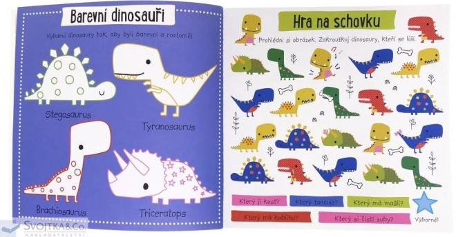 Svojtka & Co. Aktivity s pěnovými samolepkami - Dinosauři