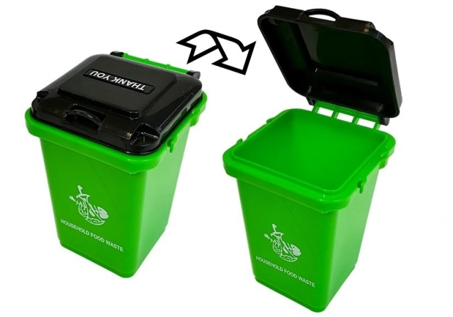 Environmentální hra Environmentální třídění odpadů 4 kontejnery