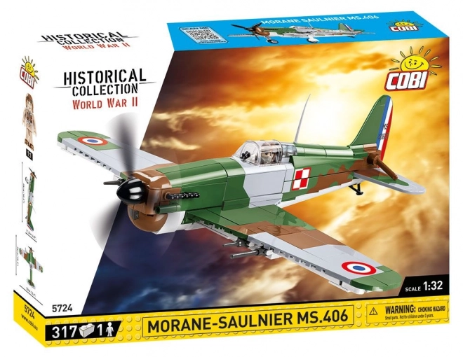 COBI 5724 II WW Morane-Saulnier MS.406, 1:32, 317 k, 1 f