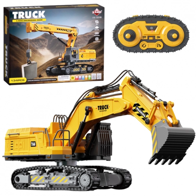 Zdalně řízený pásový bagr DIY stavebnice