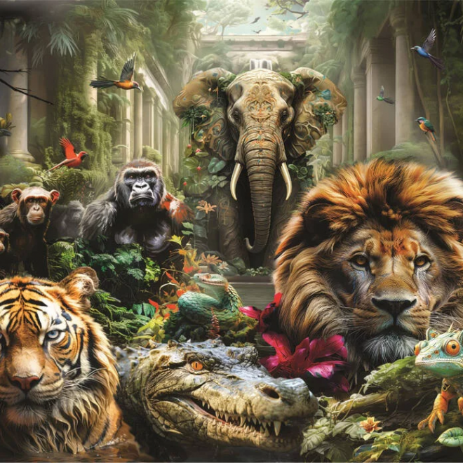 CLEMENTONI Puzzle Tajuplná džungle 1000 dílků