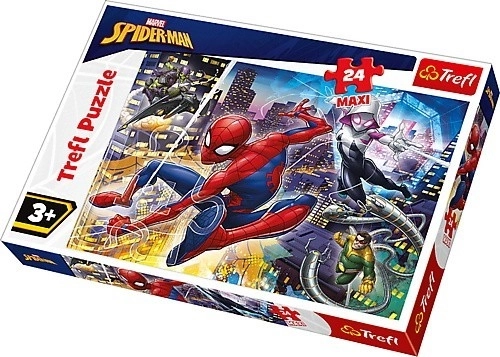 Puzzle 24 dílků Maxi - Neohrožený Spider-Man