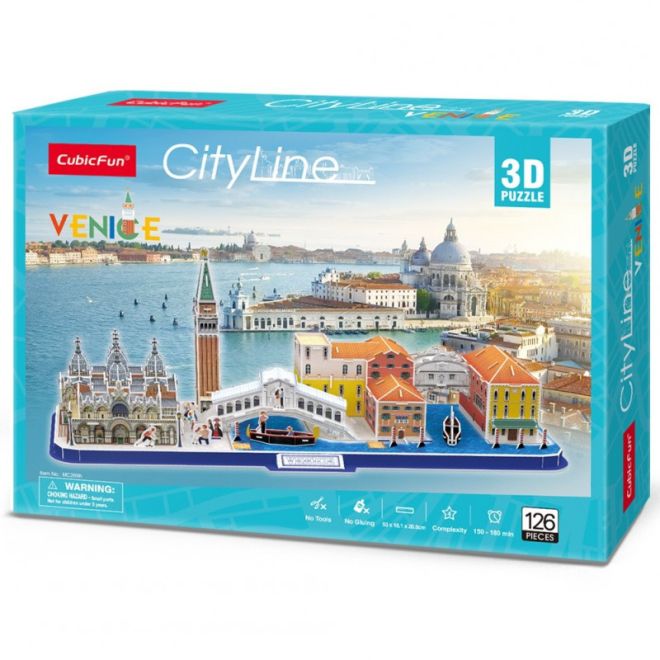 Puzzle 3D City Line Benátky