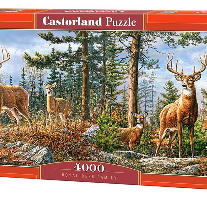 CASTORLAND Puzzle Královská jelení rodina 4000 dílků