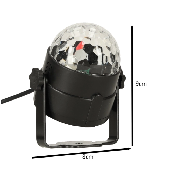 LED RGB disco koule s dálkovým ovládáním