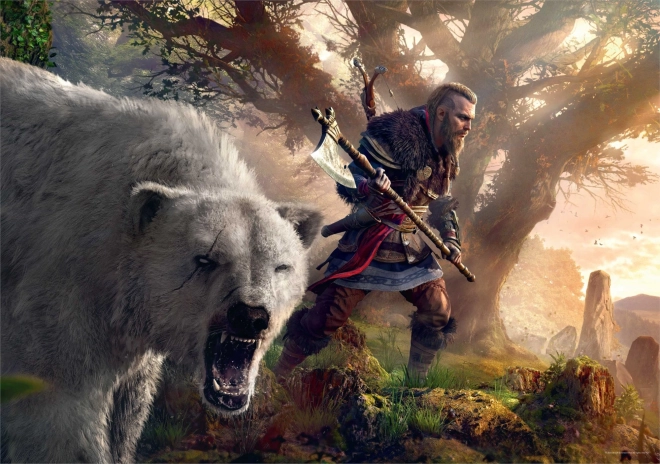 GOOD LOOT Puzzle Assassin's Creed Valhalla - Eivor & Polar Bear 1000 dílků