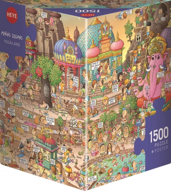 HEYE Puzzle Země jógy 1500 dílků