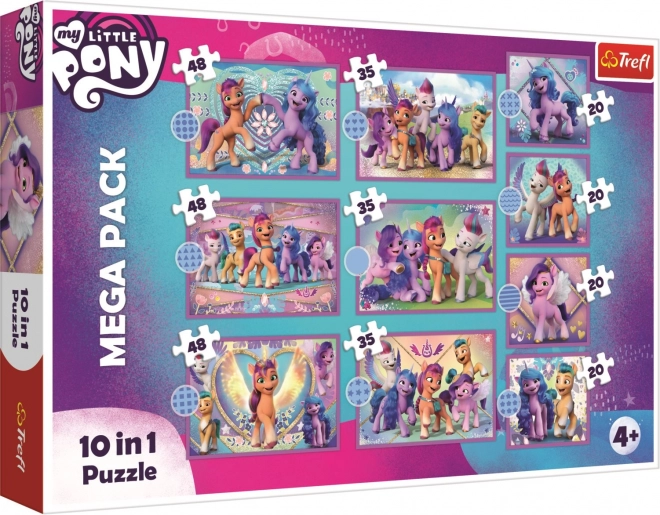 TREFL Puzzle My Little Pony: Zářiví poníci MEGA PACK 10v1