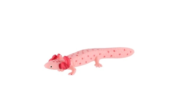 Axolotl mexický zooted plast 8cm v sáčku