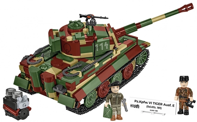 Model tanku Tiger I z 870 kostek