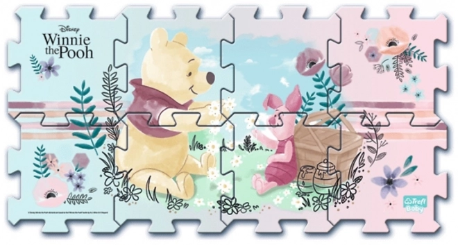 Pěnové puzzle Medvídek Pú 8 ks