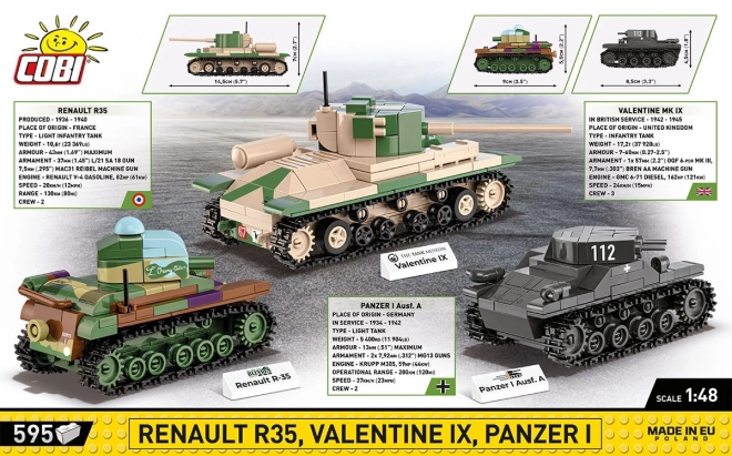 Renault R35 - Valentine IX - Polštářky Panzer I