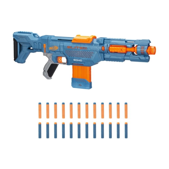 Pistole Nerf Echo CS-10 s příslušenstvím