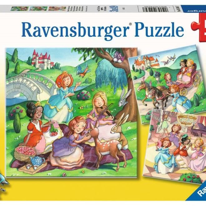 RAVENSBURGER Puzzle Malé princezny 3x49 dílků