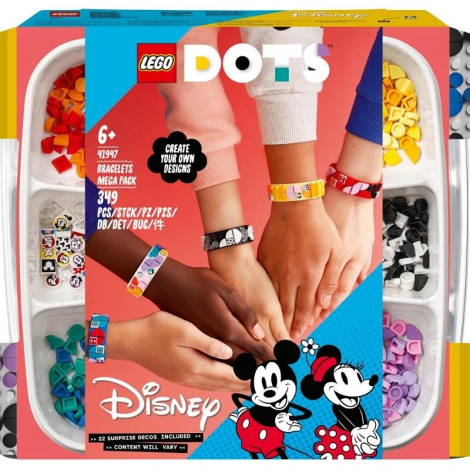 LEGO Dots 41947 Mega balení náramků – Mickey a přátelé