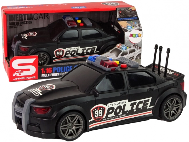 Policejní sportovní vůz 1:16 Black Sound