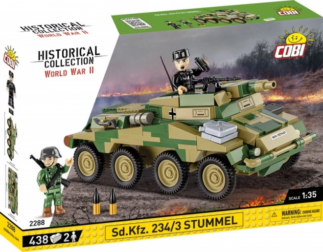 COBI 2288 II WW Sd. Kfz 234/3 Stummel, 1:35, 438 k, 2 f