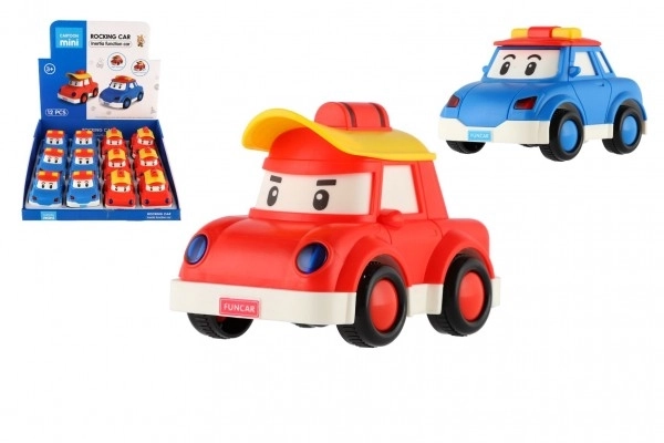 Auto houpací plast 6,5x10cm na setrvačník 2 barvy 12ks v boxu