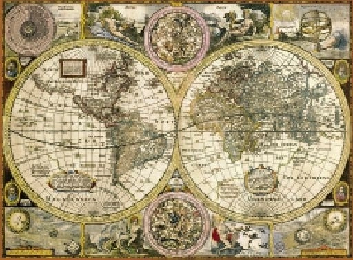 Puzzle Mapa antická 3000 dílků